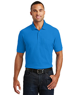 Port Authority K100P Men Core Classic Pique Pocket Polo at GotApparel