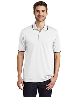 Port Authority K111 Men Zone UV Micro-Mesh Tipped Polo at GotApparel
