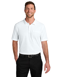 Port Authority K200P ® Wearever Signature Pique Pocket Polo at GotApparel
