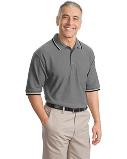 Port Authority K431 Men Cool Mesh Polo With Tipping Stripe Trim at GotApparel