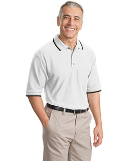 Port Authority K431 Men Cool Mesh Polo With Tipping Stripe Trim at GotApparel