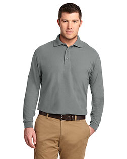 Port Authority K500LS Men Long-Sleeve Silk Touch Polo at GotApparel