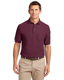 Port Authority K500P Men Silk Touch Polo With Pocket at GotApparel