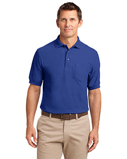 Port Authority K500P Men Silk Touch Polo With Pocket at GotApparel