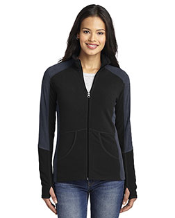 Port Authority L230 Women Colorblock Microfleece Jacket at GotApparel