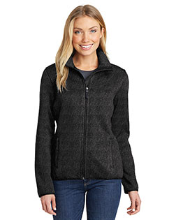 Port Authority L232 Women Sweater Fleece Jacket at GotApparel