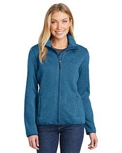 Port Authority L232 Women Sweater Fleece Jacket at GotApparel