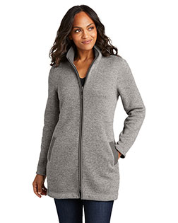 Port Authority ®  Ladies Arc Sweater Fleece Long Jacket L425 at GotApparel