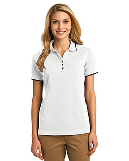 Port Authority L454 Women Rapid Dry Tipped Polo at GotApparel