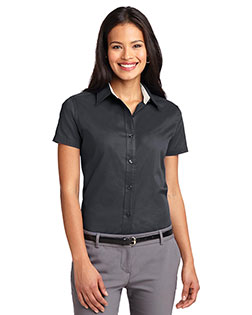 Port Authority L508 Women Short-Sleeve Easy Care Shirt at GotApparel
