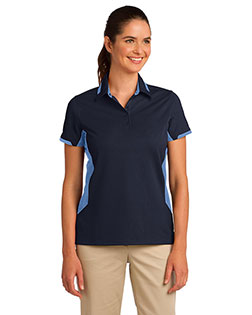 Port Authority L524 Women Dry Zone Colorblock Ottoman Polo at GotApparel