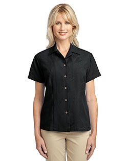Port Authority L536 Women Patterned Easy Care Camp Shirt at GotApparel