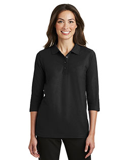 Port Authority L562 Women Silk Touch 3/4-Sleeve Polo at GotApparel