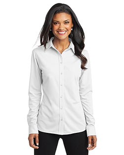 Port Authority L570 Women Dimension Knit Dress Shirt at GotApparel