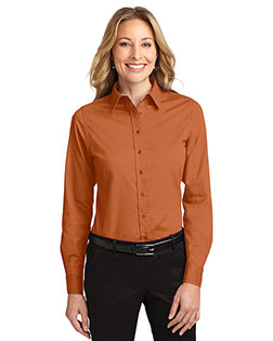 Port Authority L608 Women Long-Sleeve Easy Care Shirt at GotApparel