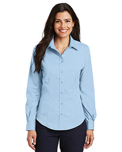 Port Authority L638 Women Long-Sleeve Non-Iron Twill Shirt at GotApparel