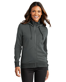 Port Authority Ladies Smooth Fleece Hooded Jacket L814 at GotApparel