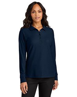 Port Authority LK200LS ® Women's Wearever Signature Pique Long Sleeve Polo at GotApparel