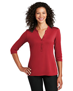 Port Authority LK750 Women ® Ladies Uv Choice Pique Henley at GotApparel