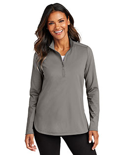 Port Authority ®  Ladies C-FREE ®  Double Knit 1/4-Zip LK880 at GotApparel