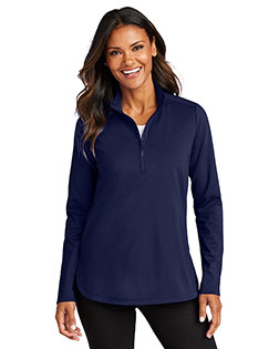 Port Authority ®  Ladies C-FREE ®  Double Knit 1/4-Zip LK880 at GotApparel