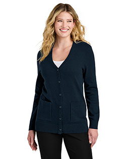 Port Authority  Women's Easy Care Button-Up Cardigan Sweater LSW4150 at GotApparel