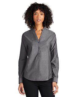 Port Authority Ladies Long Sleeve Chambray Easy Care Shirt LW382 at GotApparel