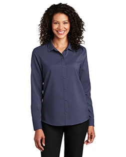 Port Authority LW401 Women  ® Ladies Long Sleeve Performance Staff Shirt at GotApparel