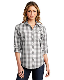 Port Authority LW670 Women <sup> ®</Sup> Ladies Everyday Plaid Shirt. at GotApparel