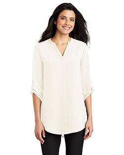 Port Authority LW701 Ladies 4.1 oz 3/4-Sleeve Tunic Blouse at GotApparel