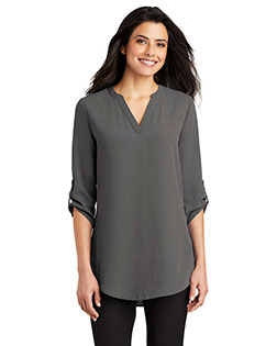 Port Authority LW701 Ladies 4.1 oz 3/4-Sleeve Tunic Blouse at GotApparel