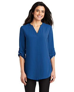 Port Authority LW701 Ladies 4.1 oz 3/4-Sleeve Tunic Blouse at GotApparel