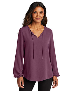 Port Authority ®  Ladies Textured Crepe Blouse LW714 at GotApparel