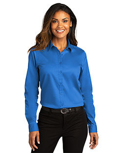 Port Authority LW808 Women <sup>®</Sup> Ladies Long Sleeve Superpro React<sup>™</Sup>twill Shirt. at GotApparel