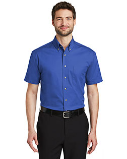 Port Authority S500T Men Short-Sleeve Twill Shirt at GotApparel