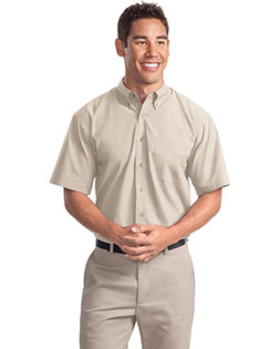 Port Authority S507 Men Short-Sleeve Easy Care, Soil Resistant Shirt at GotApparel