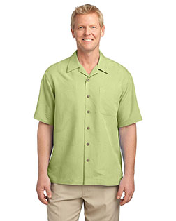 Port Authority S536 Men Patterned Easy Care Camp Shirt at GotApparel