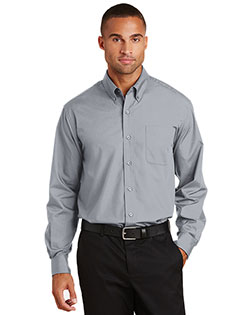 Port Authority S632 Men Long-Sleeve Value Poplin Shirt at GotApparel