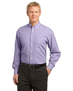 Port Authority S639 Men Plaid Pattern Easy Care Shirt at GotApparel