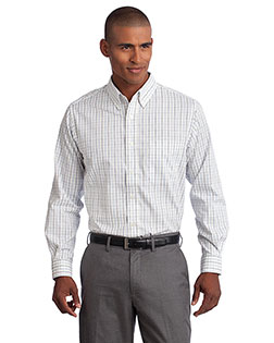 Port Authority S642 Men Tattersall Easy Care Shirt at GotApparel