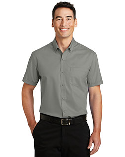 Port Authority S664 Men Short-Sleeve Superpro Twill Shirt at GotApparel