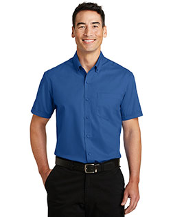 Port Authority S664 Men Short-Sleeve Superpro Twill Shirt at GotApparel
