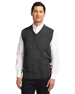 Port Authority SW301 Men Value V-Neck Sweater Vest at GotApparel