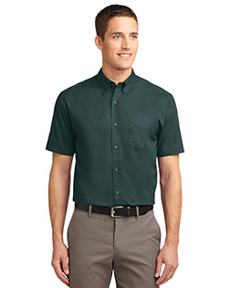 Port Authority TLS508 Men Tall Short-Sleeve Easy Care Shirt at GotApparel