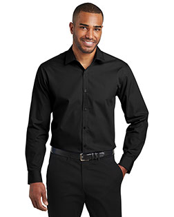 Port Authority W103 Men 3.3 oz Carefree Poplin Shirt at GotApparel