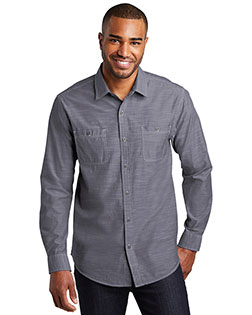 Port Authority W380 Men 3 oz Slub Chambray Shirt at GotApparel