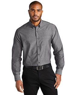 Port Authority Long Sleeve Chambray Easy Care Shirt W382 at GotApparel