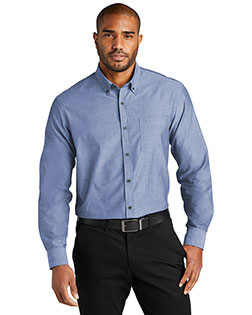 Port Authority Long Sleeve Chambray Easy Care Shirt W382 at GotApparel
