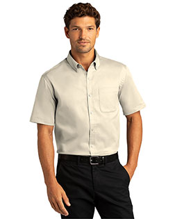 Port Authority W809 Men ® Short Sleeve Superpro React™ Twill Shirt. at GotApparel