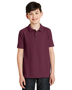 Port Authority Y500 Boys Silk Touch Polo at GotApparel